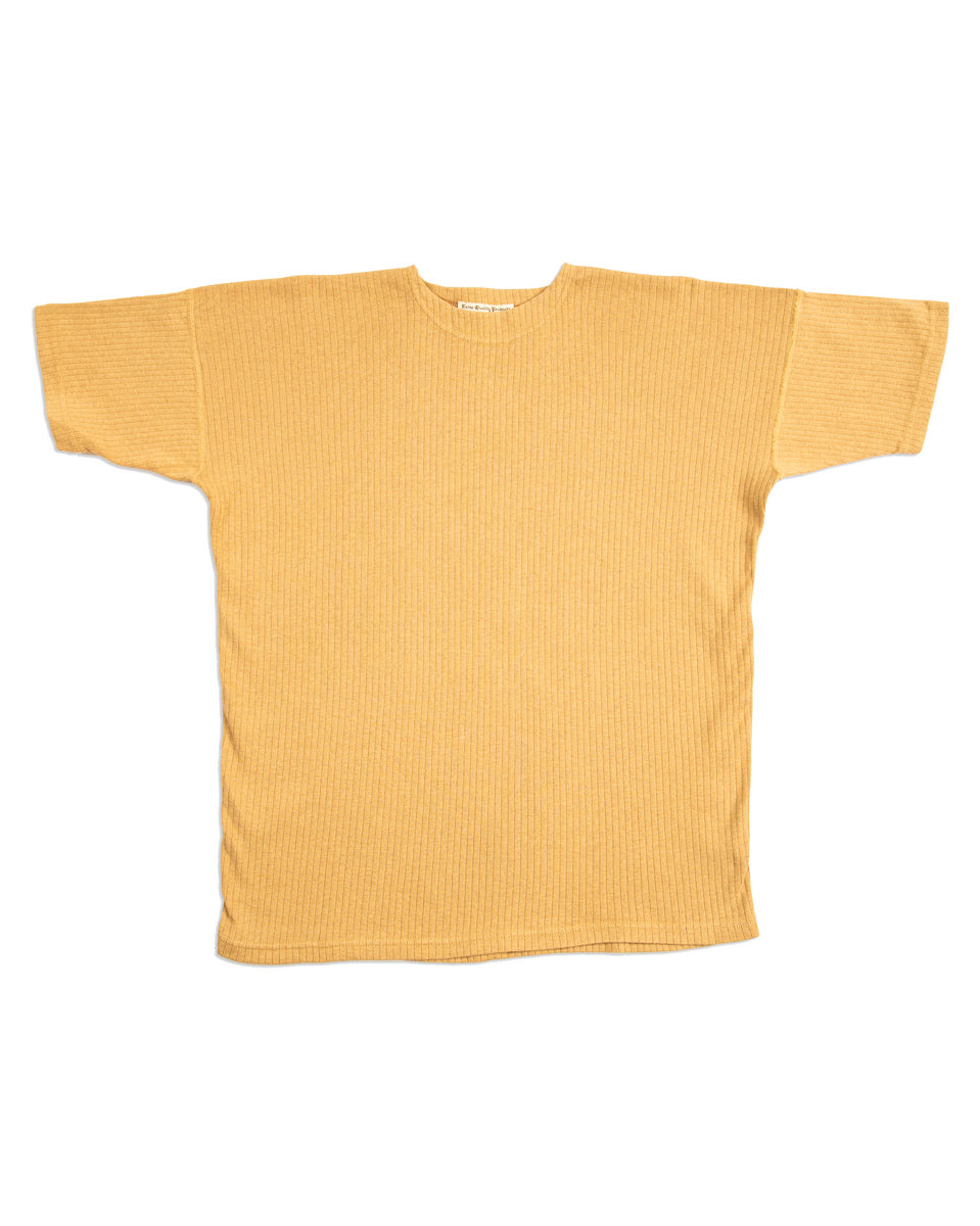 Olde Homesteader Extra Cotton Rib Crewneck S/S - Golden Yellow - Standard & Strange