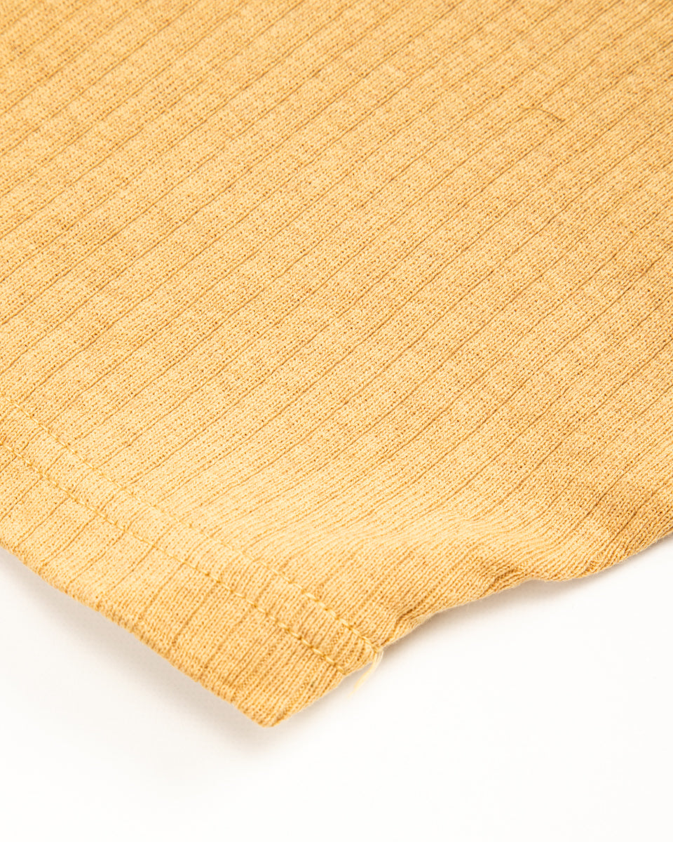 Olde Homesteader Extra Cotton Rib Crewneck S/S - Golden Yellow - Standard & Strange