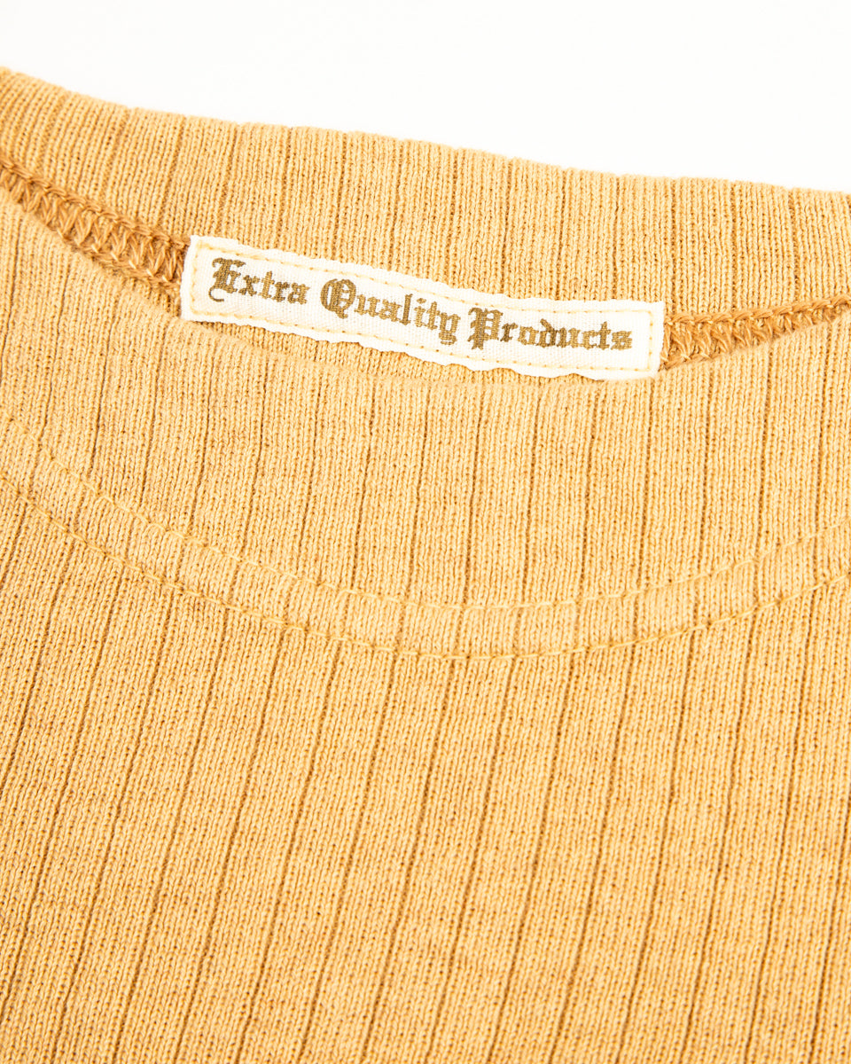 Olde Homesteader Extra Cotton Rib Crewneck S/S - Golden Yellow - Standard & Strange