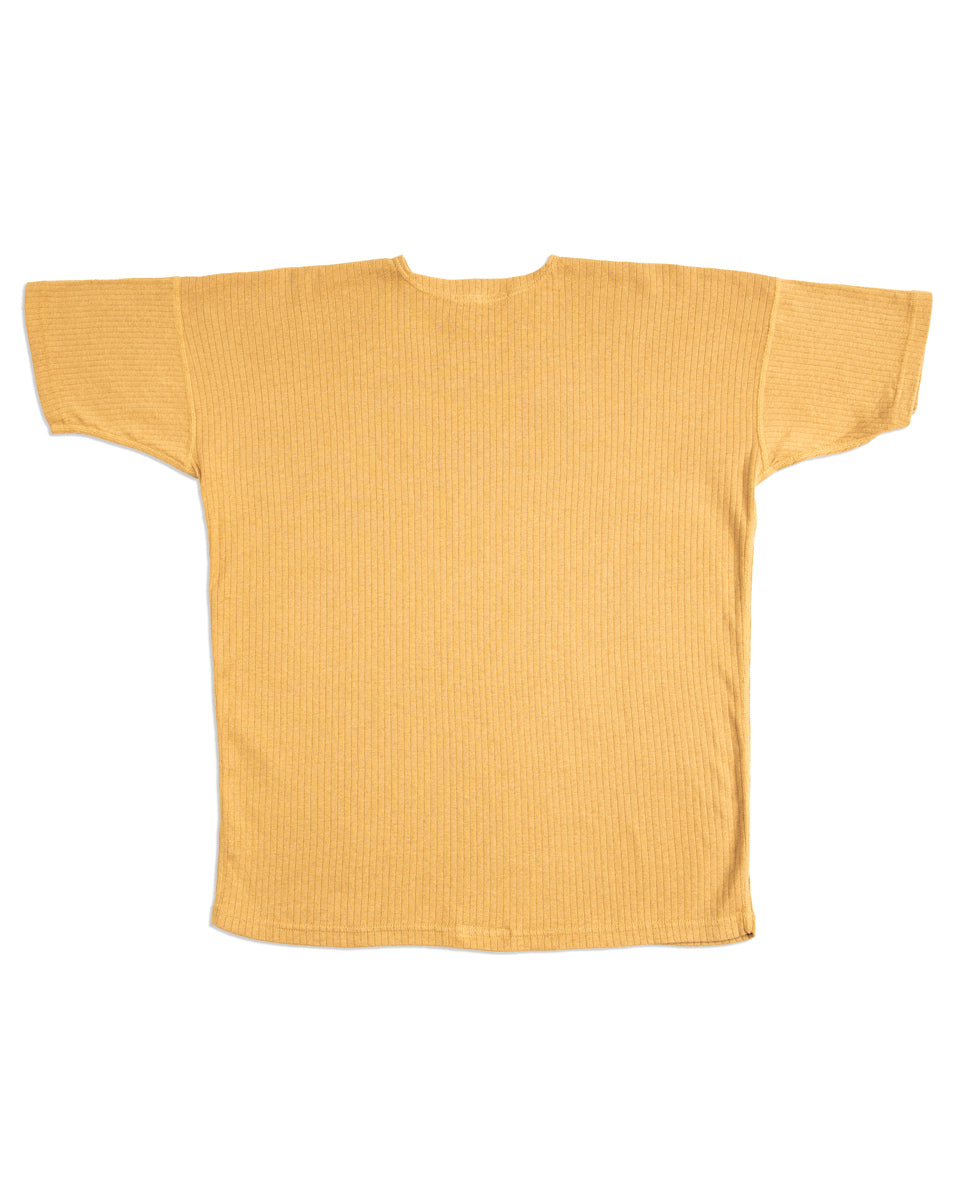 Olde Homesteader Extra Cotton Rib Crewneck S/S - Golden Yellow - Standard & Strange