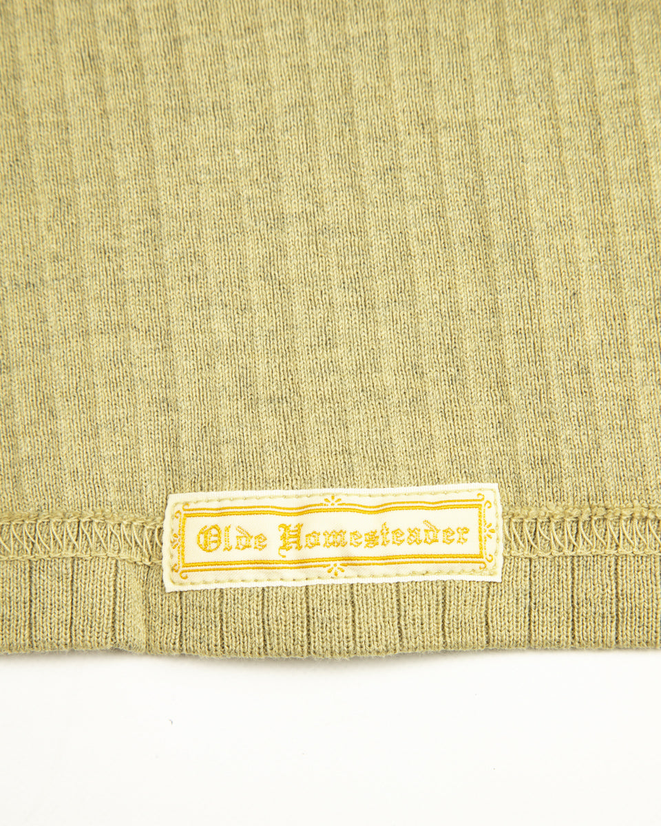 Olde Homesteader Extra Cotton Rib Crewneck S/S - Olive - Standard & Strange