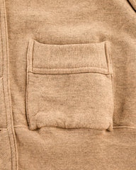 Olde Homesteader Mix Extra Cotton Fleece Cardigan - Golden Cream - Standard & Strange