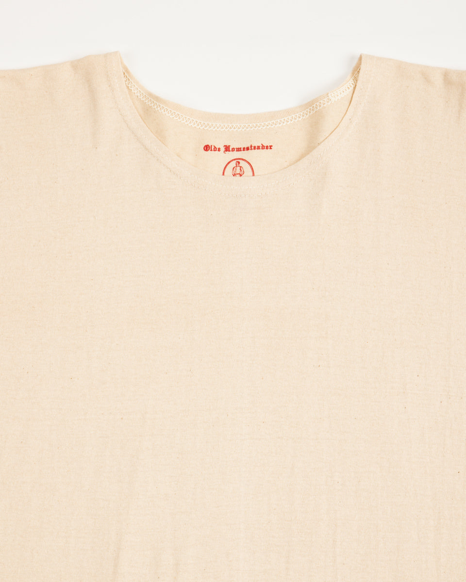 Olde Homesteader Rustic Jersey Crewneck S/S - Ecru - Standard & Strange