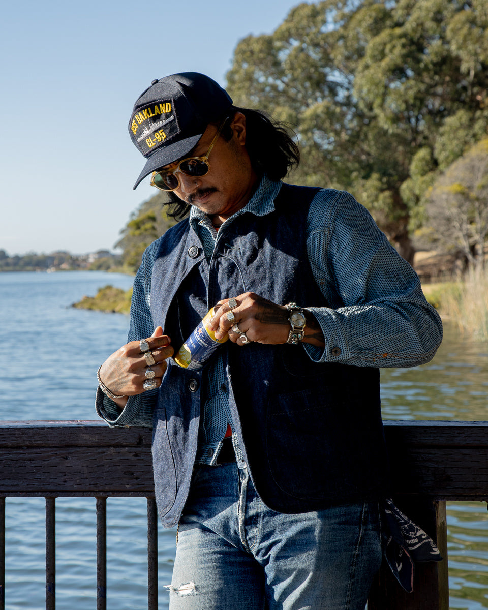 Ooe Yofukuten 1906 Sleeveless Outing Coat - Amoskeag Gold Medal Denim - Standard & Strange