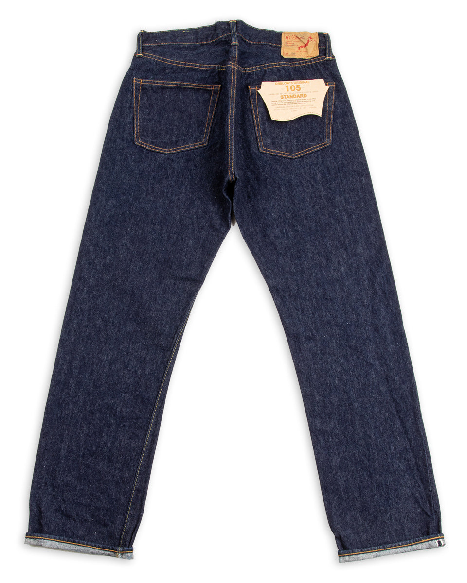 OrSlow 105 Standard Fit Denim - One Wash - Standard & Strange