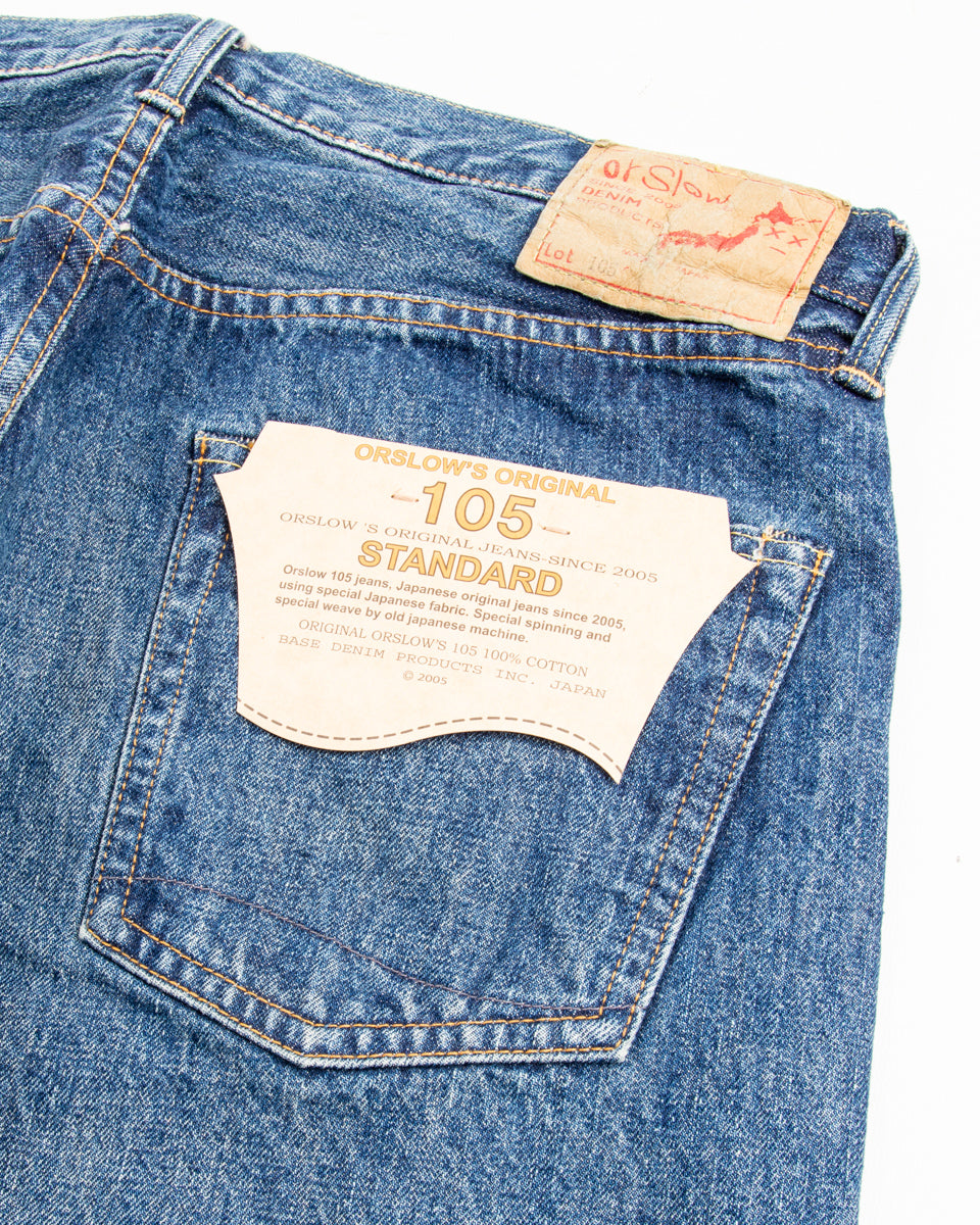 OrSlow 105 Standard Fit Denim - Two Year Wash - Standard & Strange