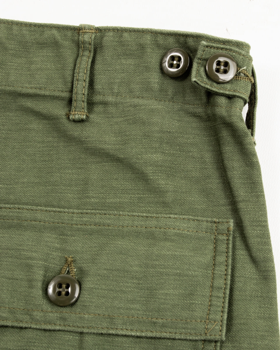 OrSlow Fatigue Pants - Regular Fit - Olive Reverse Sateen - Standard & Strange