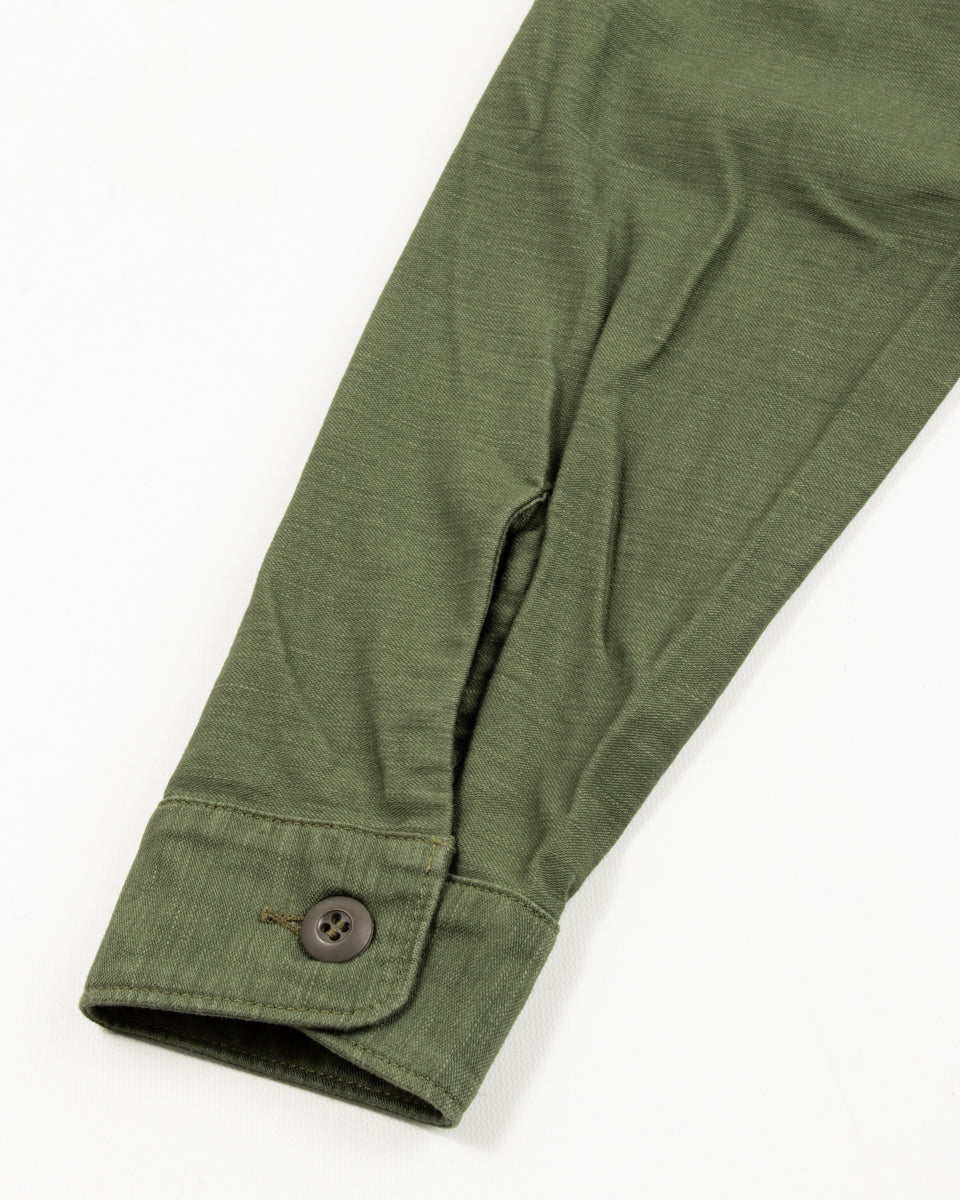 OrSlow Fatigue Shirt - Olive Reverse Sateen - Standard & Strange