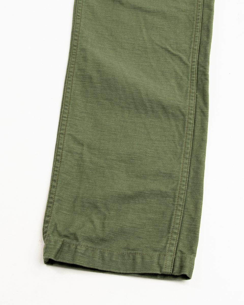 OrSlow Slim Fit Fatigue Pants - Olive Reverse Sateen - Standard & Strange
