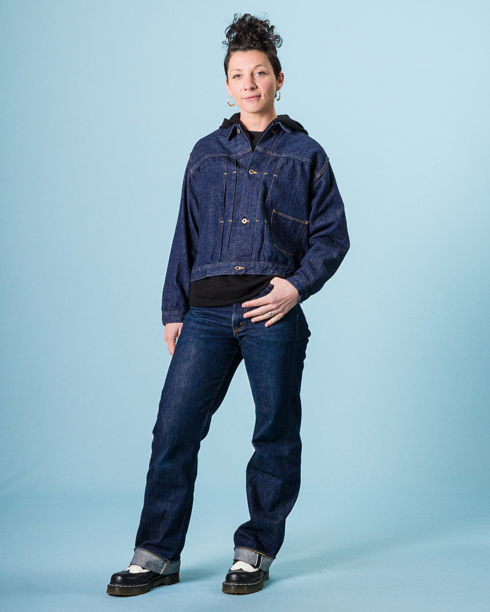 OrSlow Women's 40's Light oz Denim Jacket - One Wash - Standard & Strange