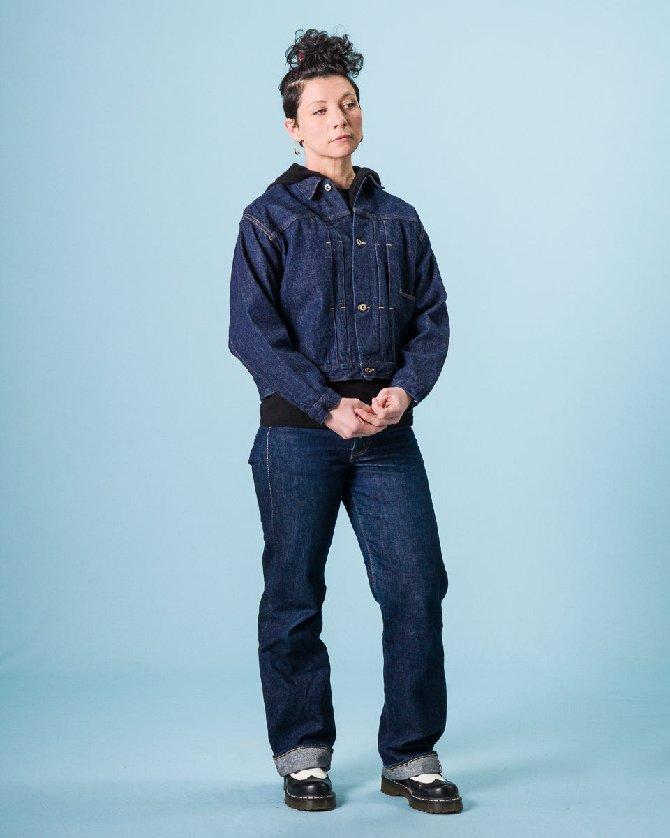 OrSlow Women's 40's Light oz Denim Jacket - One Wash - Standard & Strange