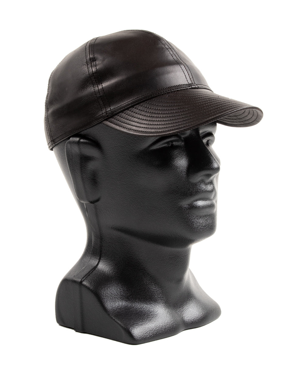 Papa Nui A-26 Cap - Black Shinki Horsehide - Standard & Strange