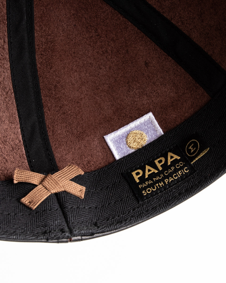 Papa Nui A-26 Cap - Black Shinki Horsehide - Standard & Strange