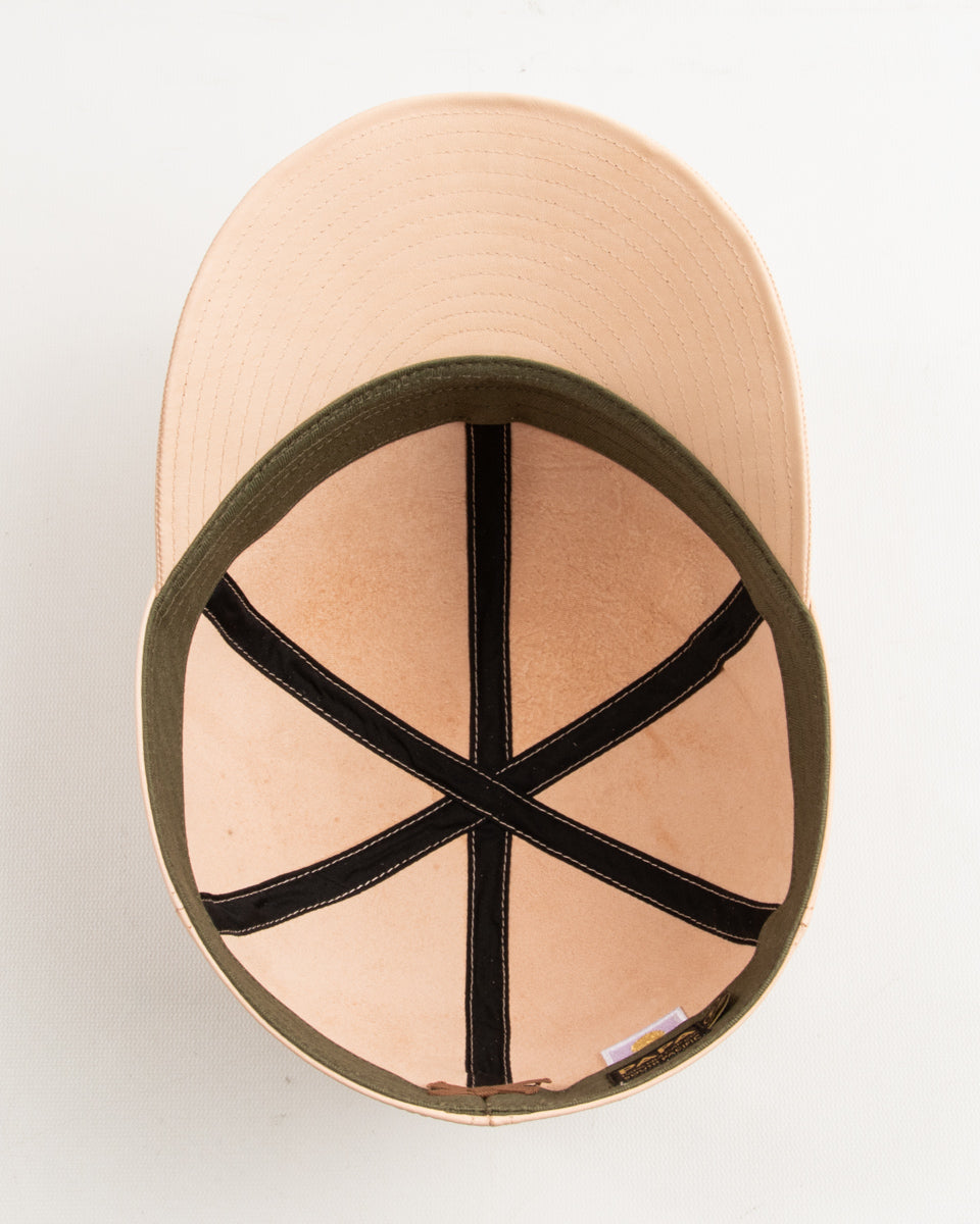 Papa Nui A-26 Cap - Veg Tan Shinki Horsehide - Standard & Strange
