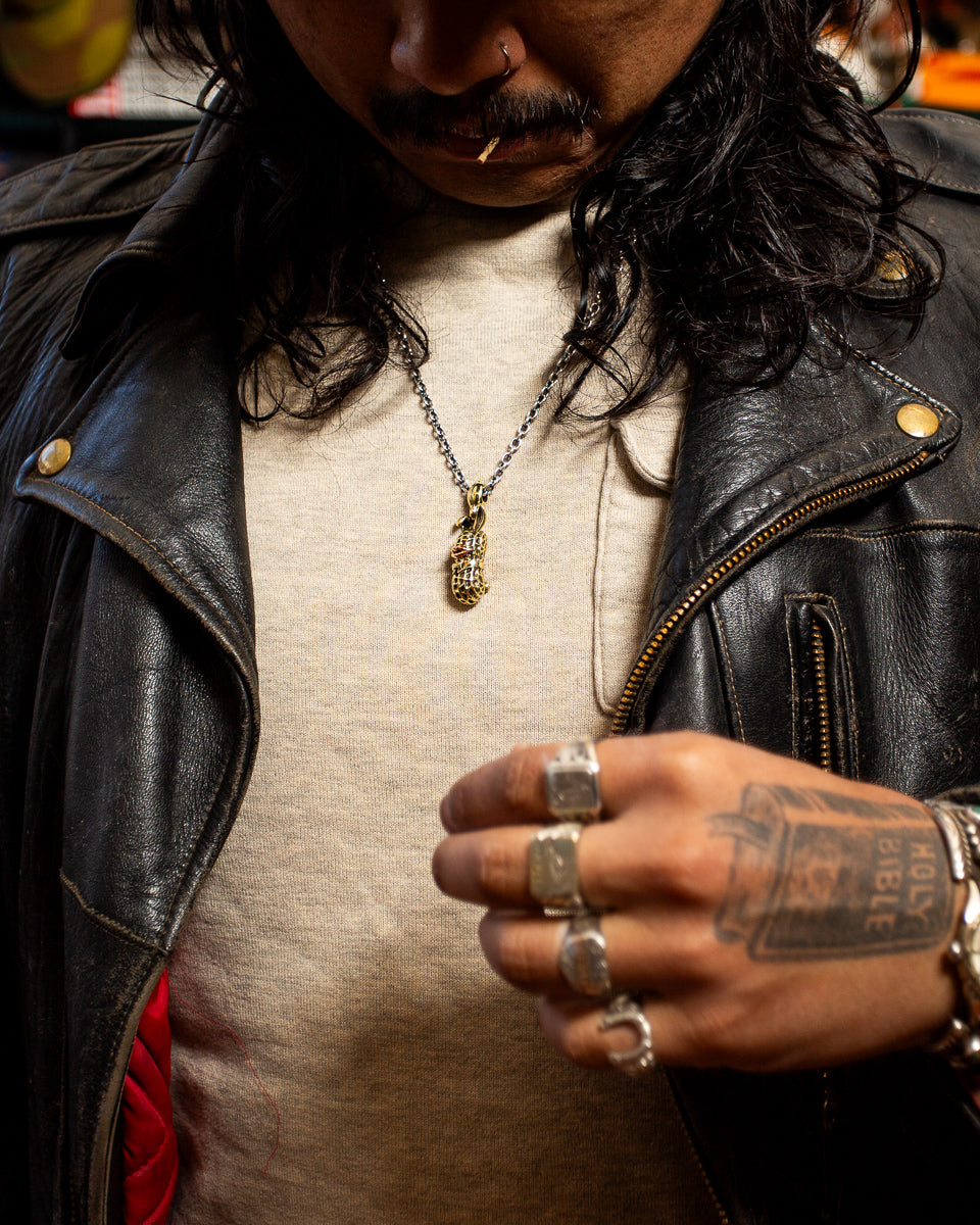 Peanuts & Co 50cm Large Bunny Necklace - Brass x Copper - Standard & Strange