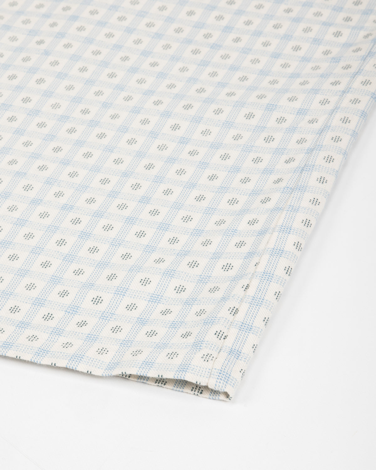 Prequel S&S x Prequel Short Open Collar Shirt - Beige Classic Dobby Check - Standard & Strange