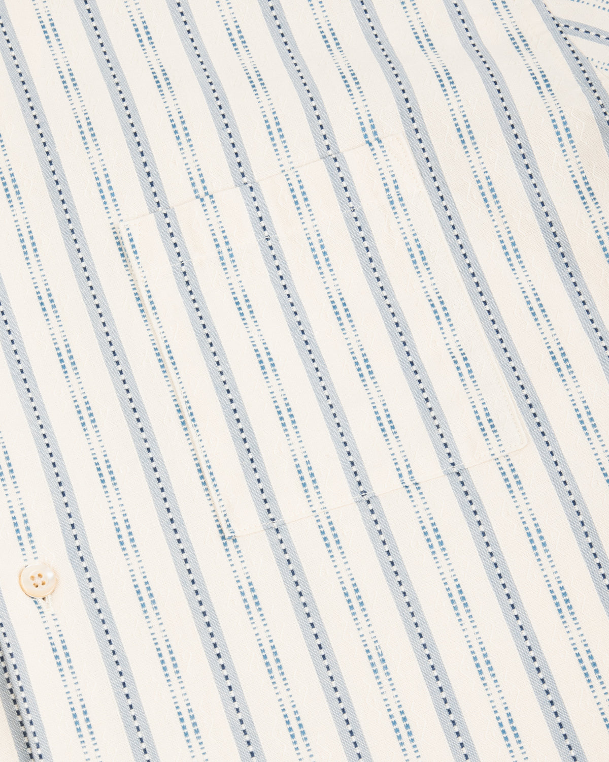 Prequel S&S x Prequel Short Open Collar Shirt - Beige Classic Riviera Stripe - Standard & Strange