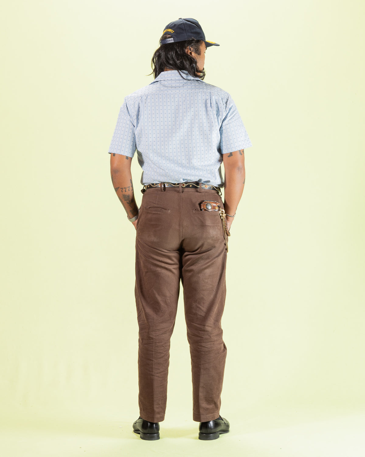 Prequel S&S x Prequel Short Open Collar Shirt - Blue Classic Dobby Check - Standard & Strange