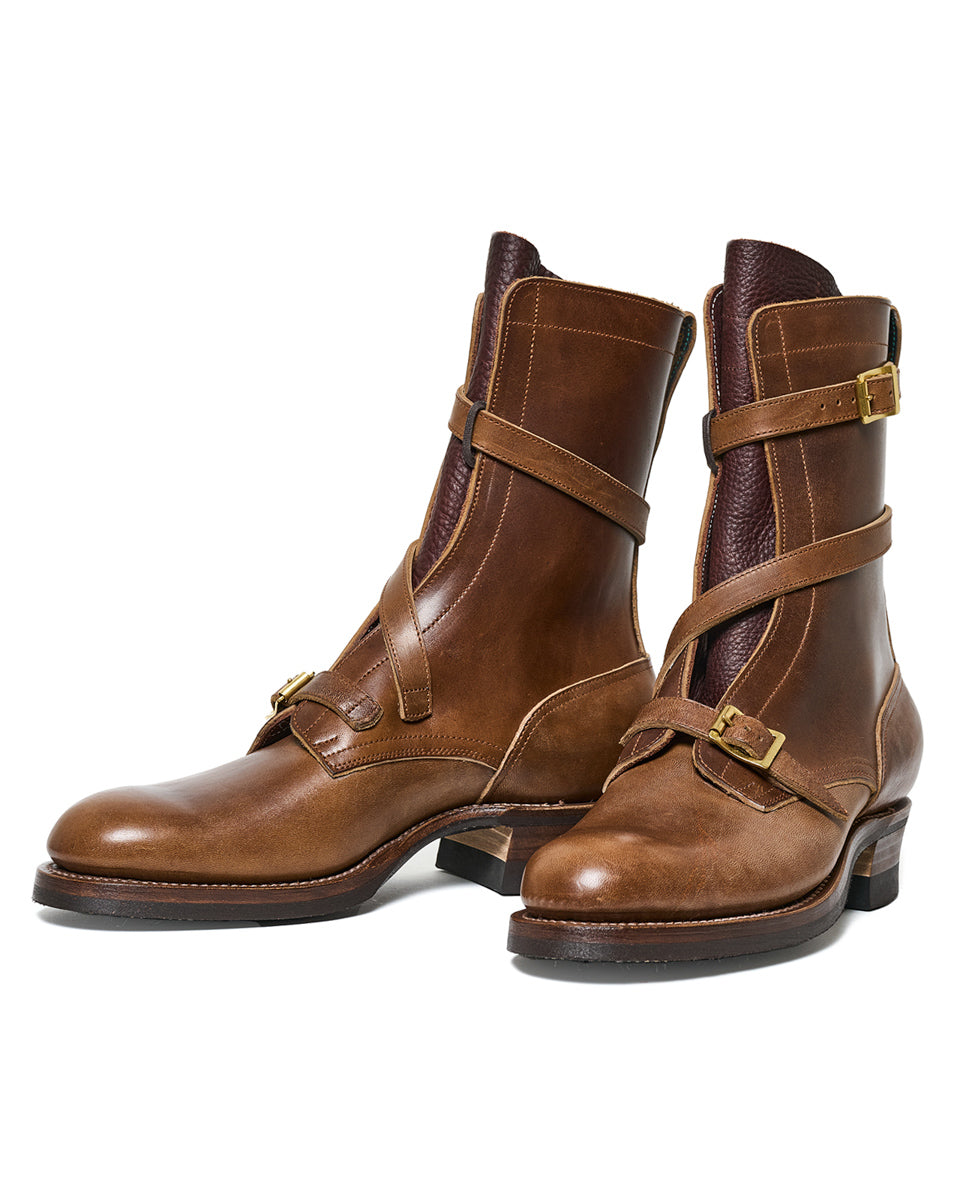Rolling Dub Trio Pre-order [Pre-Order for Late 2025 / Early 2026 Delivery] Griffin Strap 9" Boots - Brown Horsebutt - Standard & Strange