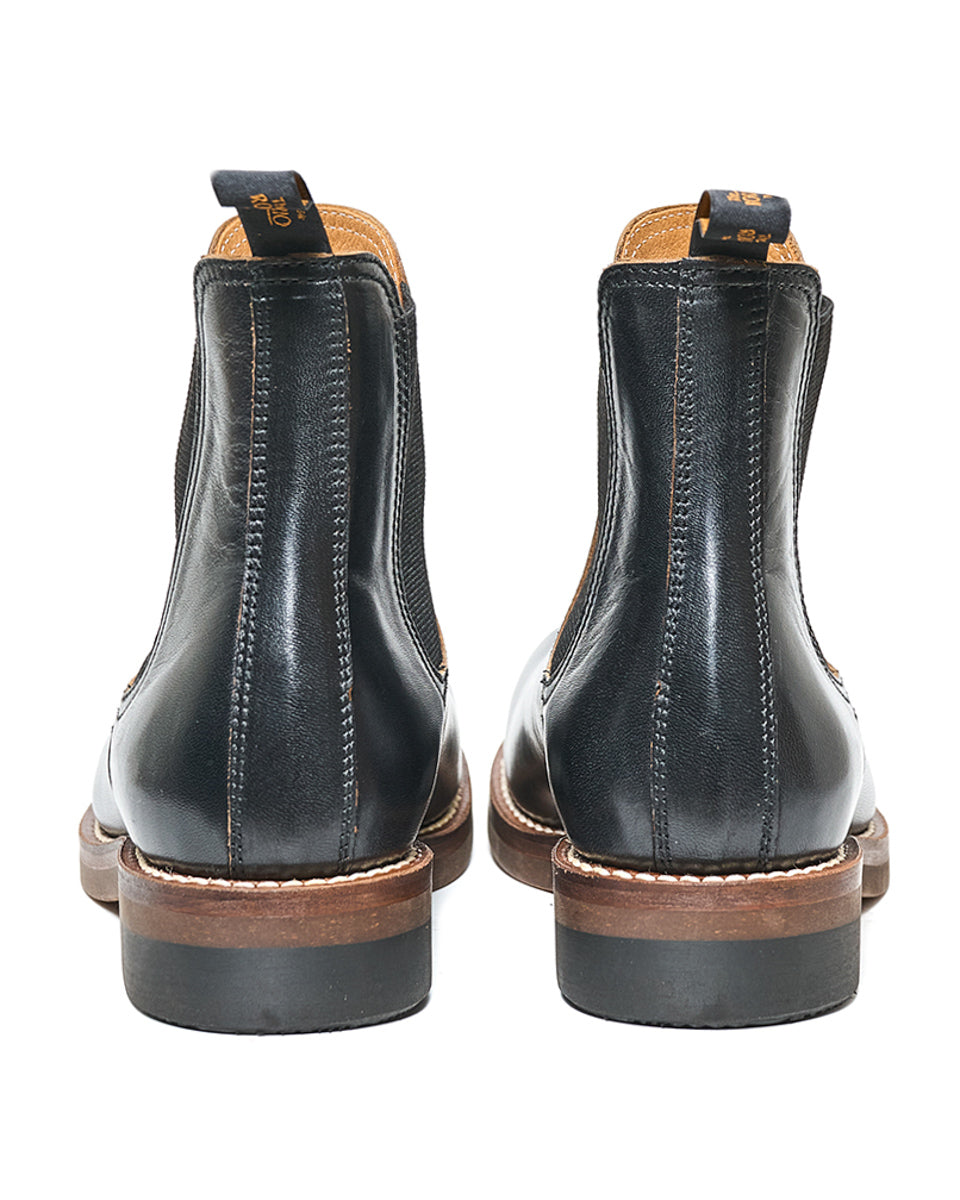 Rolling Dub Trio Pre-order [Pre-Order for Mid / Late 2025 Delivery] Stan Chelsea Boots - Black Horsehide - Standard & Strange