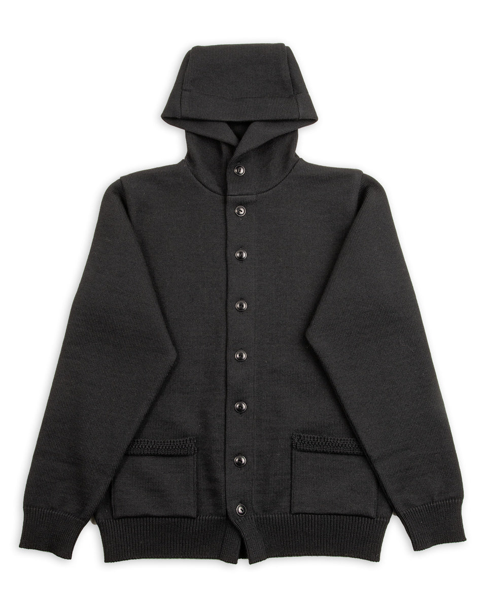 The Real McCoy's 30s Hooded Knit Sweater - Black - Standard & Strange