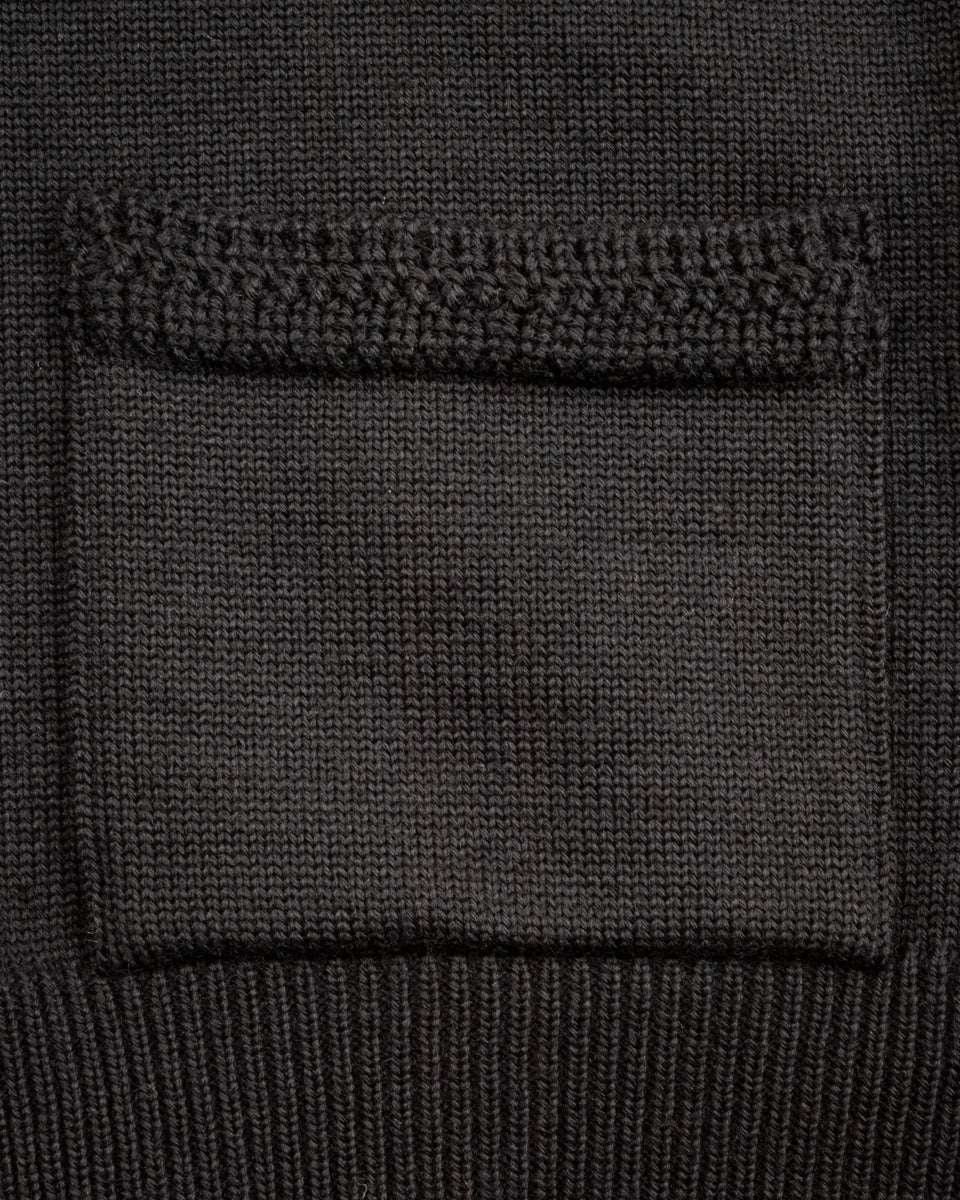 The Real McCoy's 30s Hooded Knit Sweater - Black - Standard & Strange