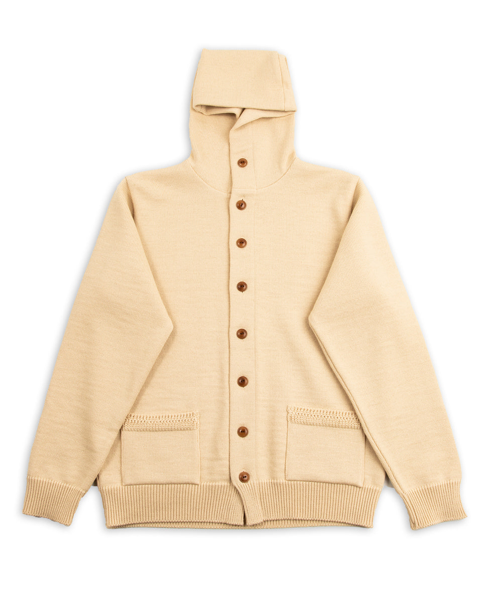 The Real McCoy's 30s Hooded Knit Sweater - Ecru - Standard & Strange