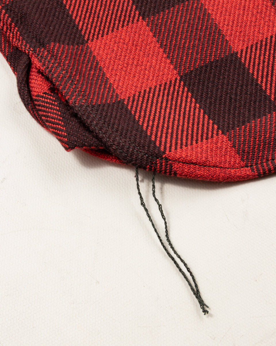 The Real McCoy's 8HU Twisted-Yarn Buffalo Check Flannel Shirt - Red/Black - Standard & Strange