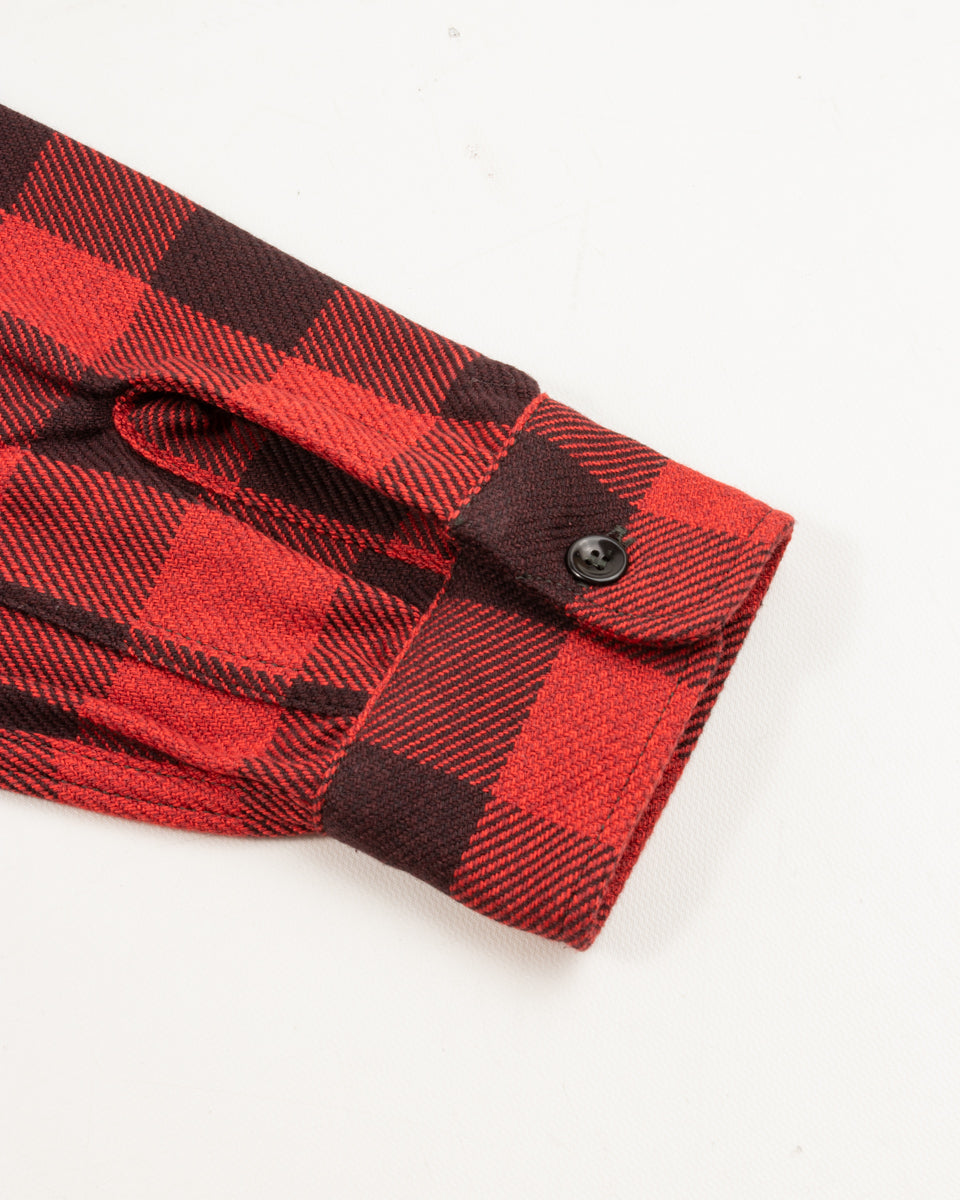 The Real McCoy's 8HU Twisted-Yarn Buffalo Check Flannel Shirt - Red/Black - Standard & Strange