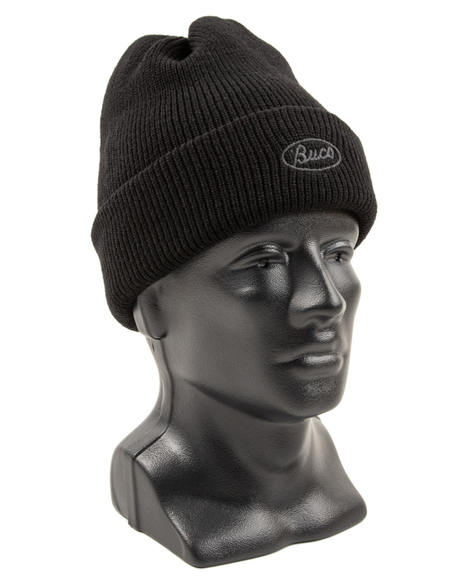 The Real McCoy's Buco Heavy Knit Cap - Black - Standard & Strange