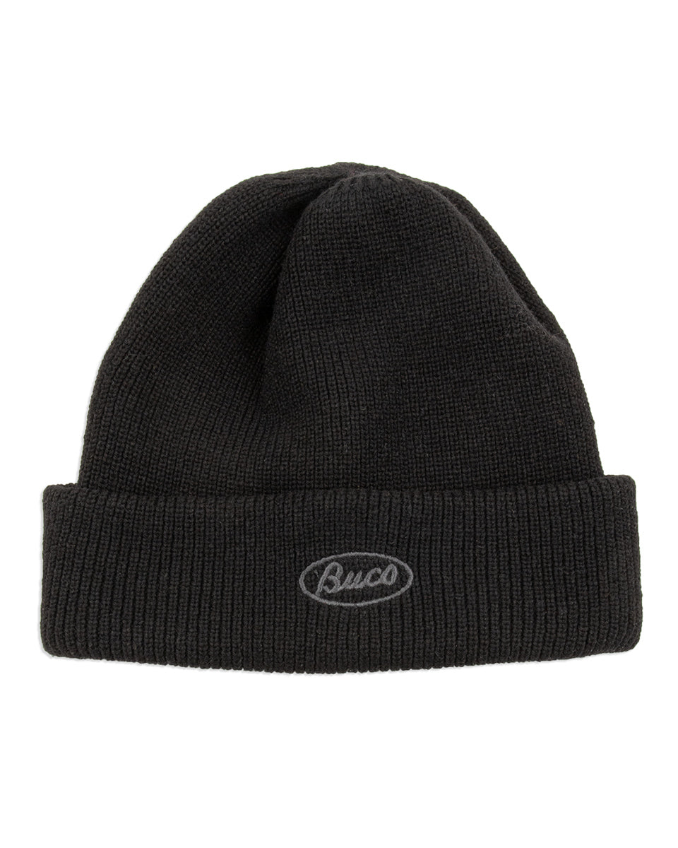The Real McCoy's Buco Heavy Knit Cap - Black - Standard & Strange