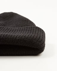 The Real McCoy's Buco Heavy Knit Cap - Black - Standard & Strange