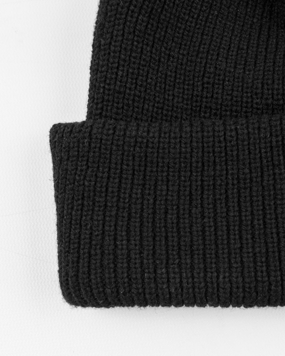 The Real McCoy's Buco Heavy Knit Cap - Black - Standard & Strange