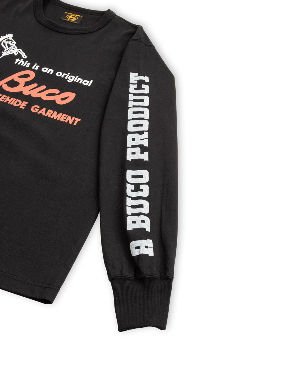 The Real McCoy's Buco L/S Tee / Original Buco - Black - Standard & Strange