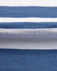The Real McCoy's Buco Stripe Tee - White/Blue - Standard & Strange