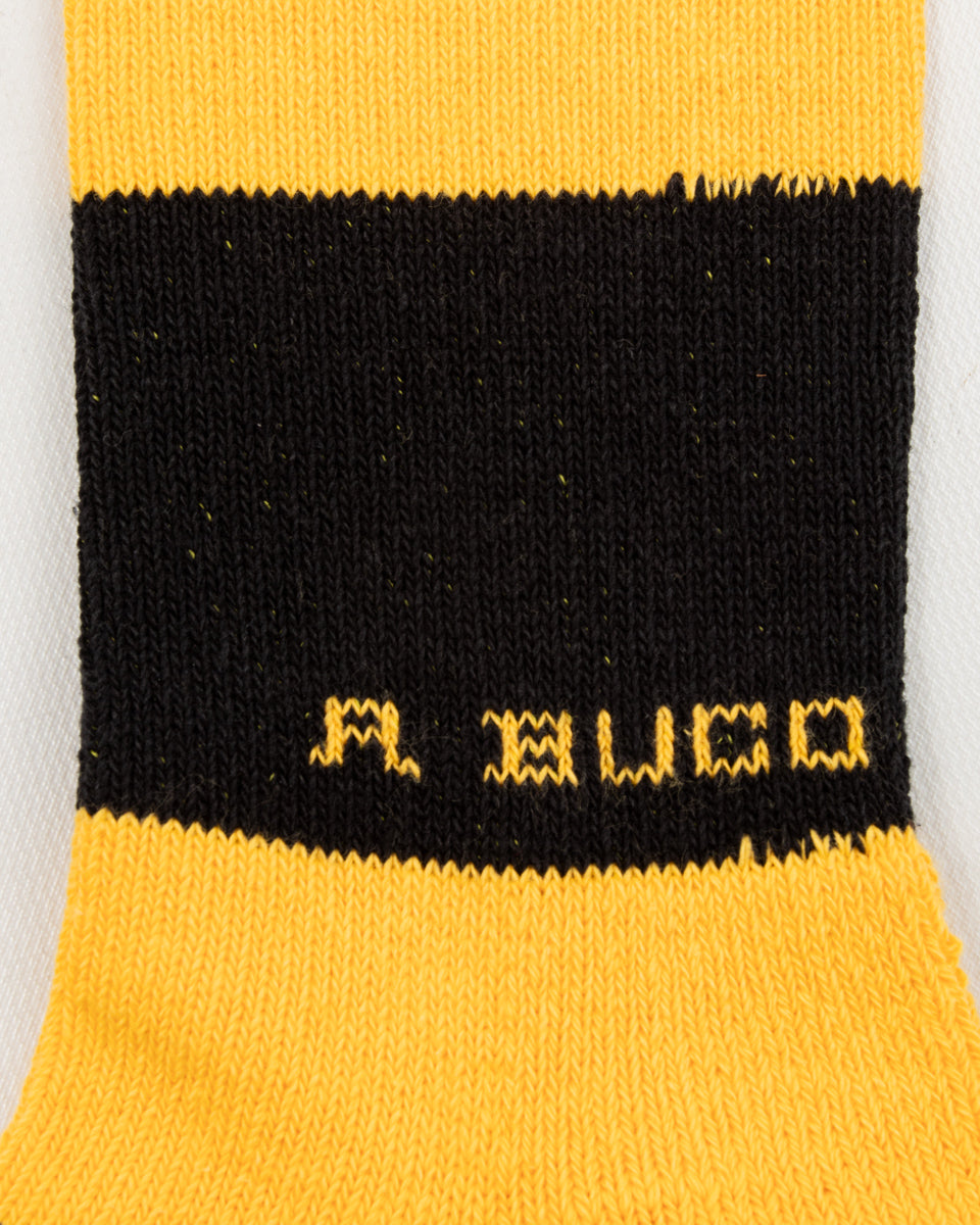 The Real McCoy's Buco Striped Action Socks - Yellow/Black - Standard & Strange