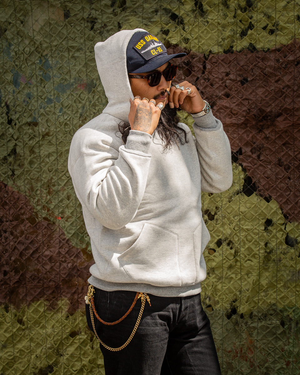 The Real McCoy's Double Face Hooded Sweatshirt - Gray - Standard & Strange