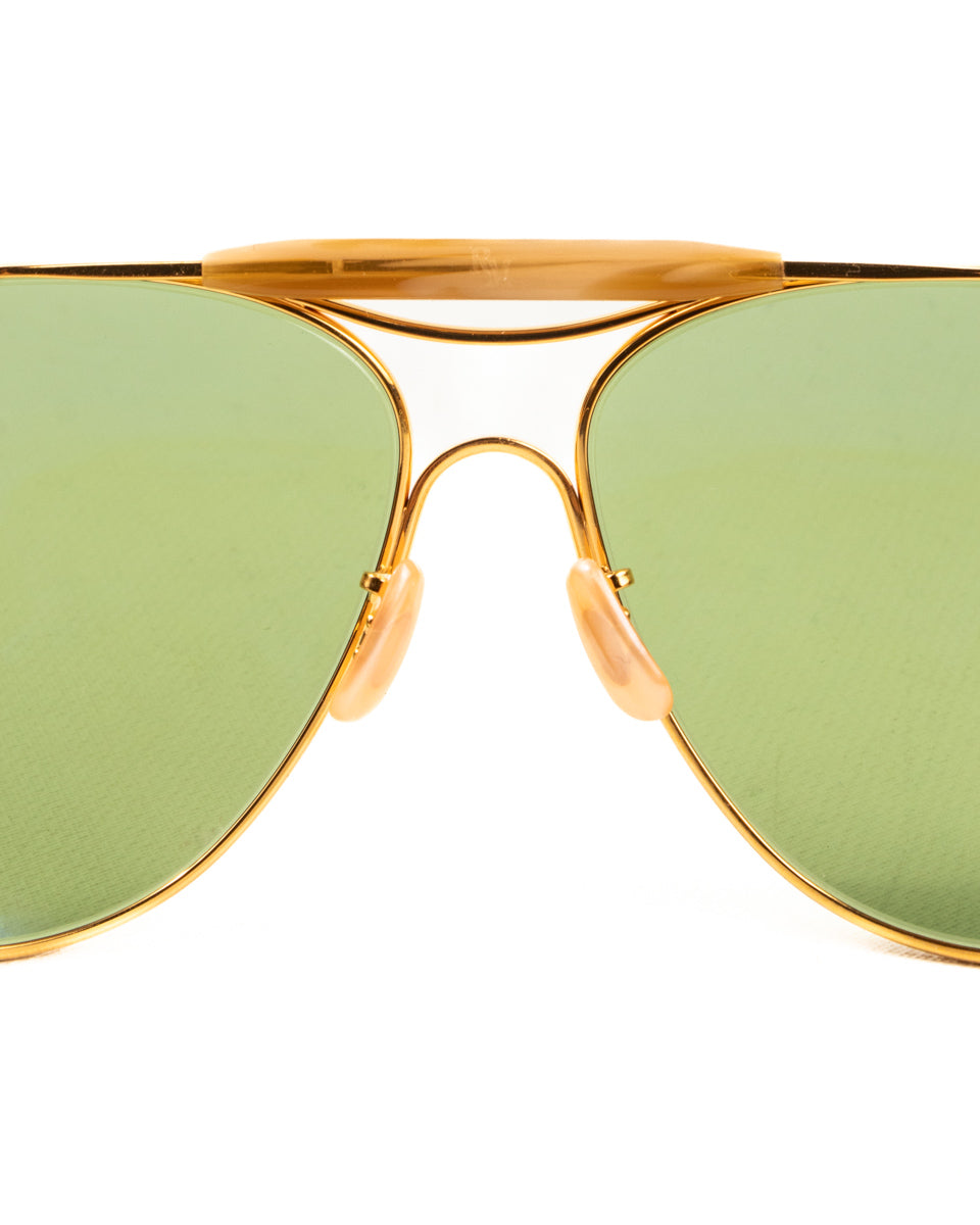 The Real McCoy's Flying Sun Aviator Sunglasses - Gold - Standard & Strange