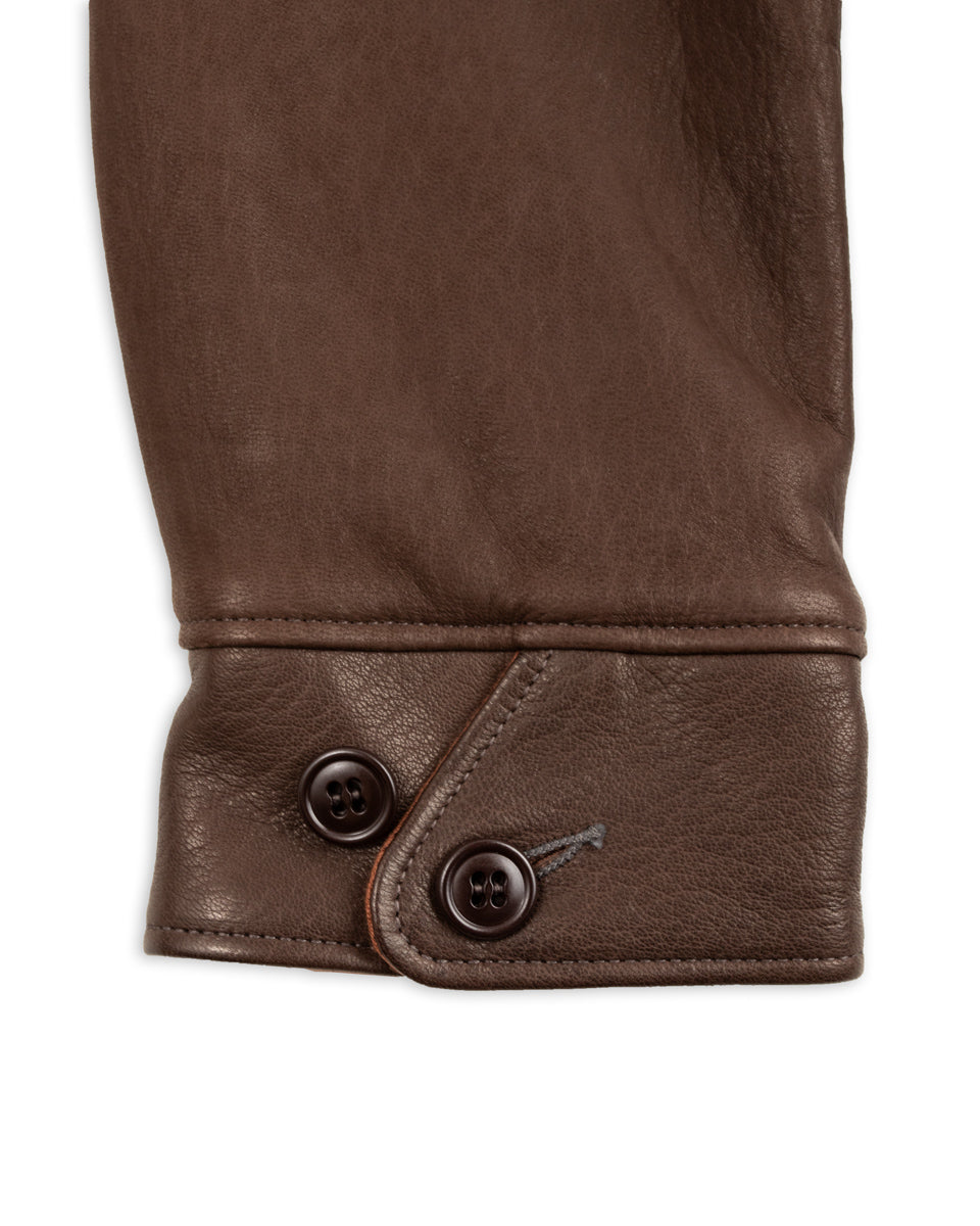 The Real McCoy's Freeman 30s Sports Jacket (Deerskin) - Brown - Standard & Strange