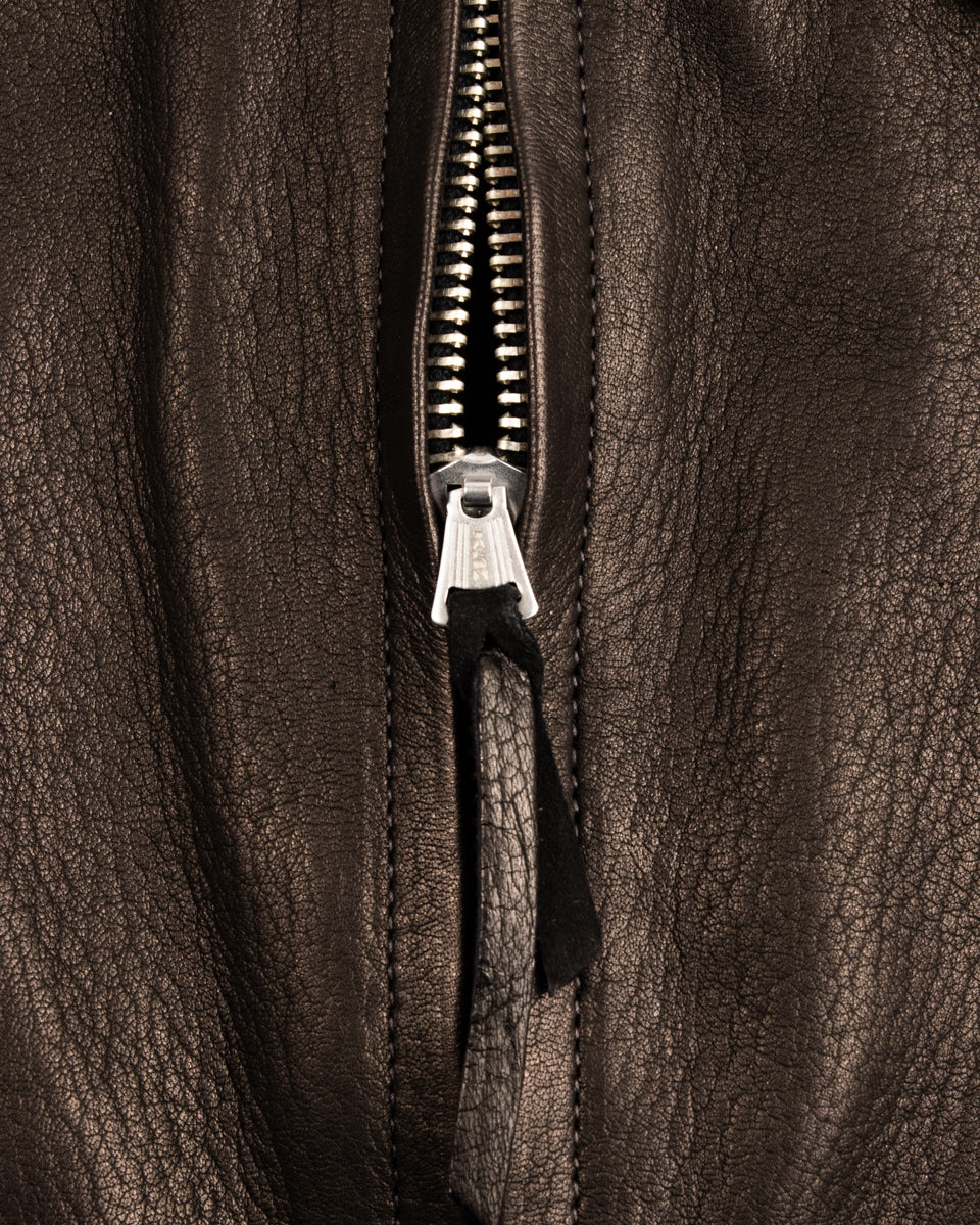 The Real McCoy's Freeman 30s Sports Jacket (Deerskin) - Black - Standard & Strange