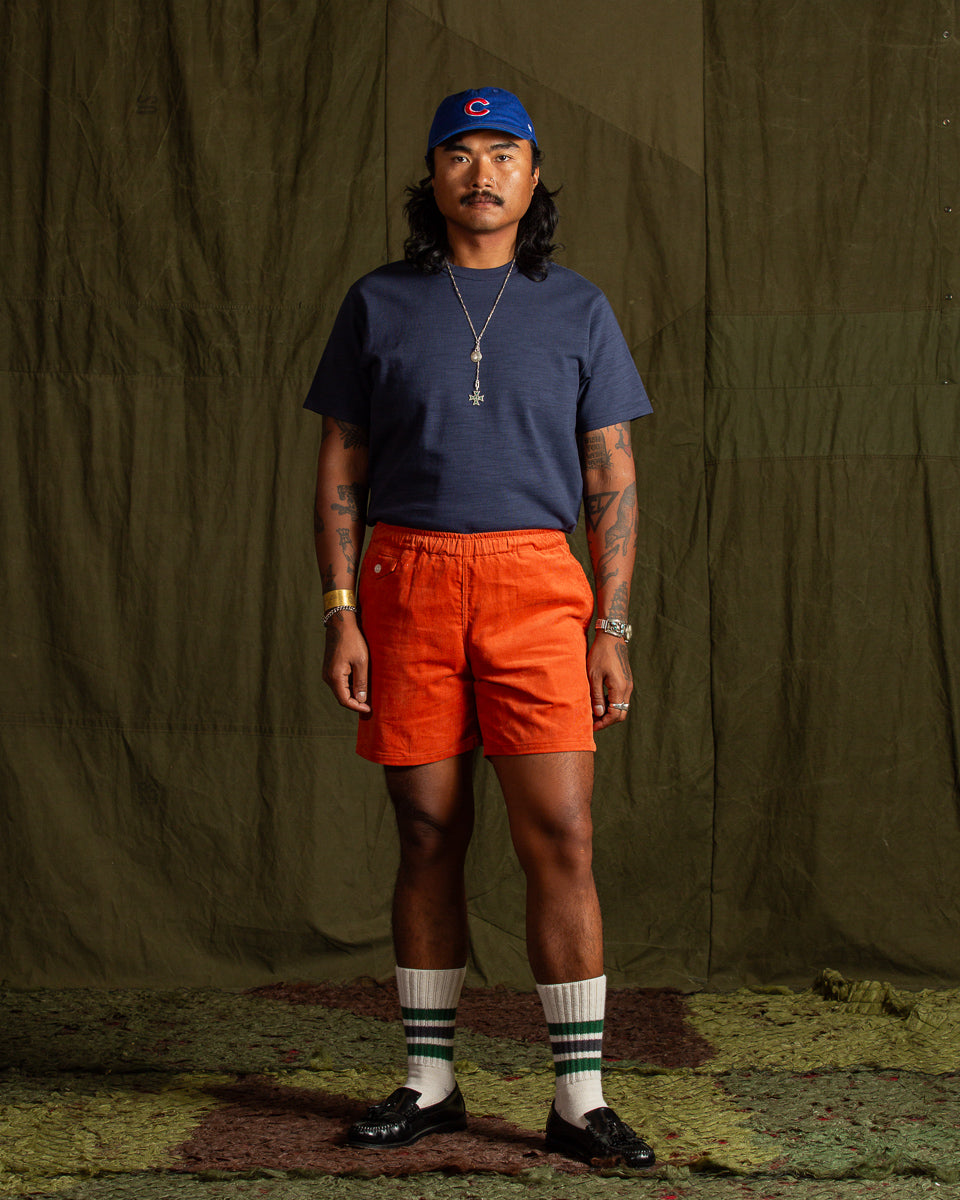 The Real McCoy's Heavy Cotton Slub Jersey - Navy - Standard & Strange