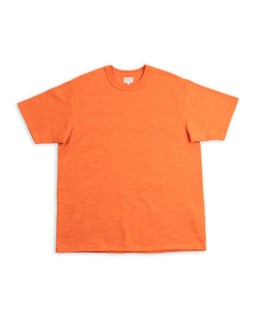 The Real McCoy's Heavy Cotton Slub Jersey - Tangerine - Standard & Strange
