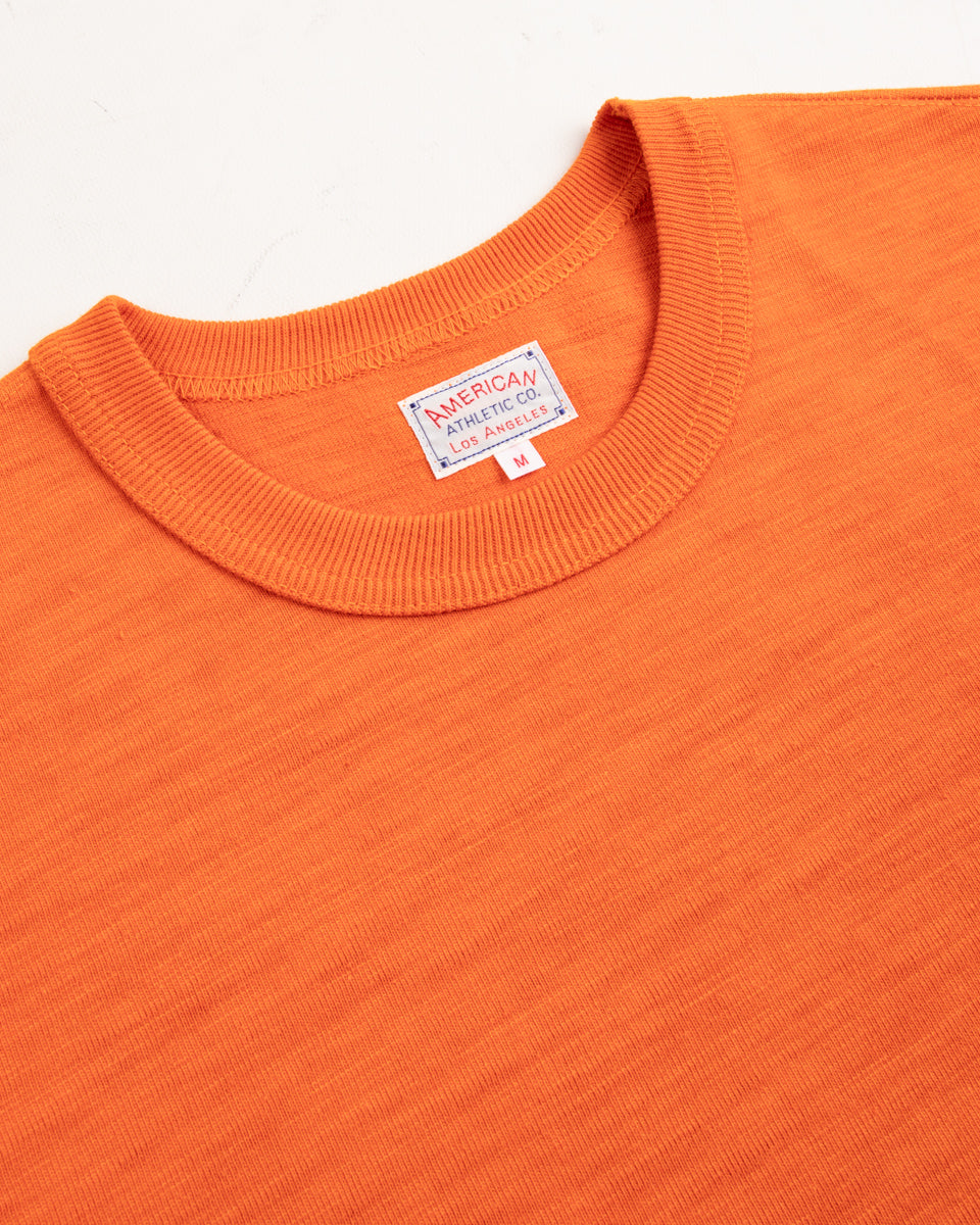 The Real McCoy's Heavy Cotton Slub Jersey - Tangerine - Standard & Strange
