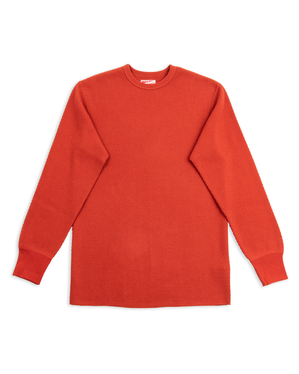 The Real McCoy's Honeycomb Thermal Shirt - B. Red - Standard & Strange