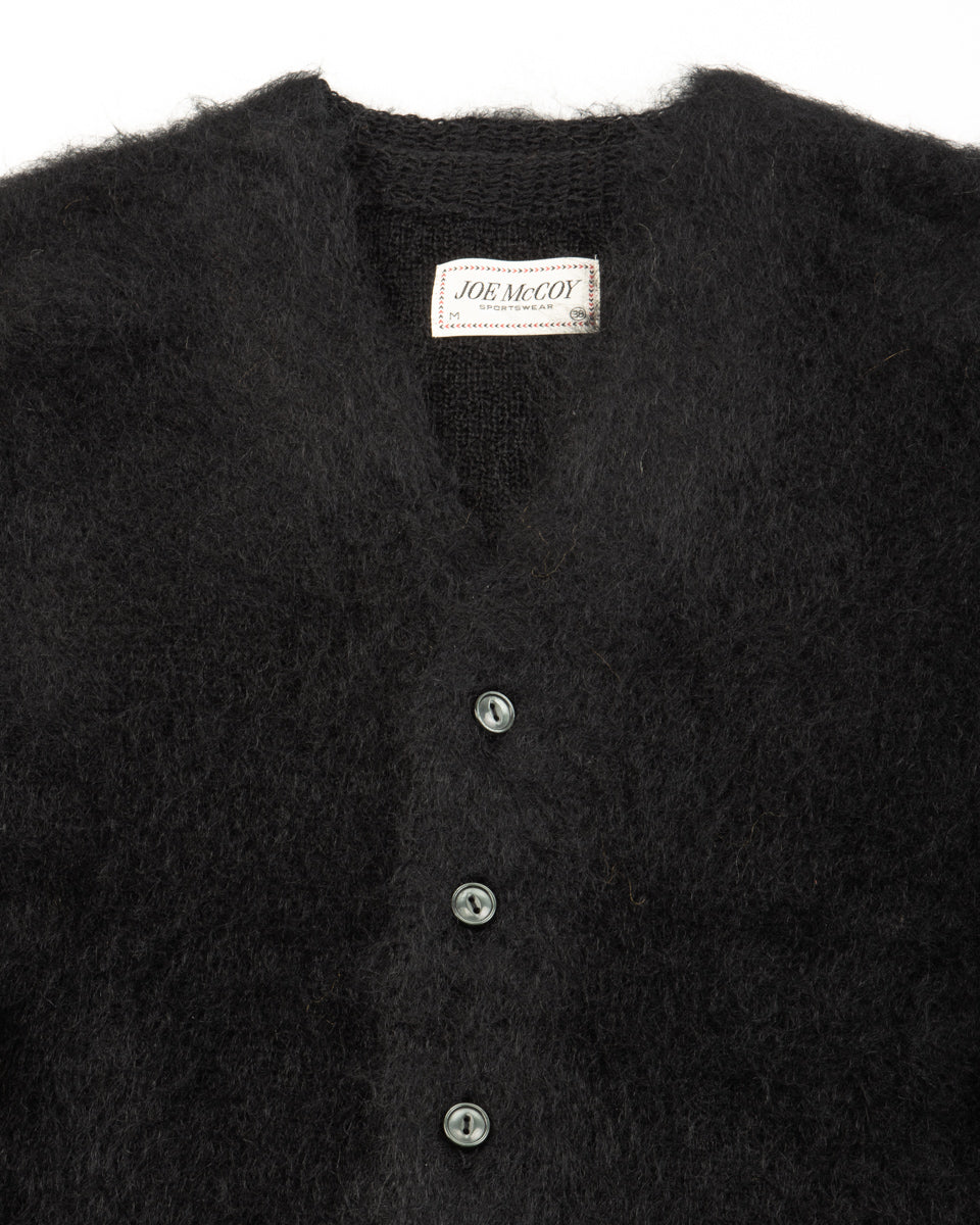 The Real McCoy's Joe McCoy Mohair Cardigan - Black - Standard & Strange
