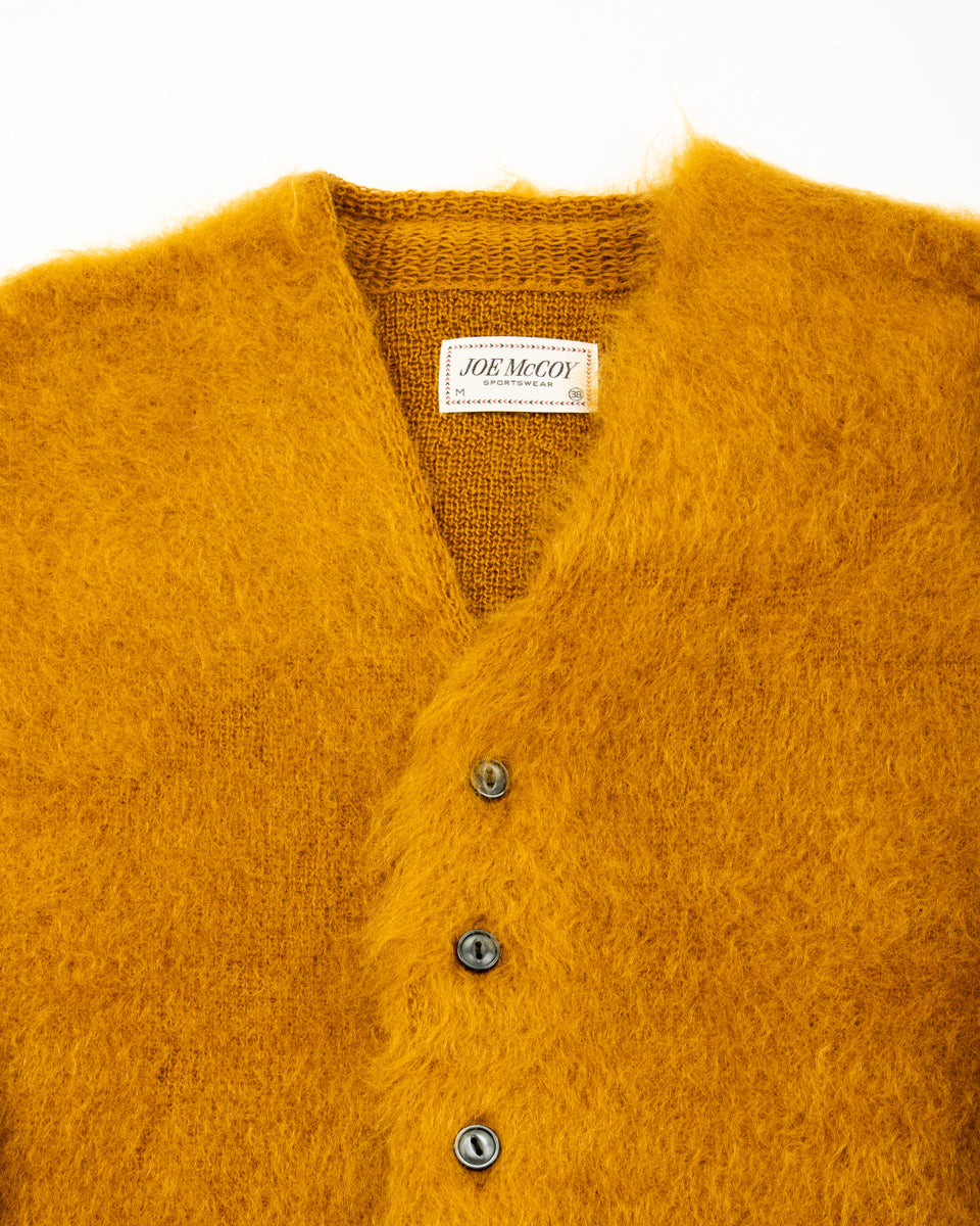 The Real McCoy's Joe McCoy Mohair Cardigan - Mustard - Standard & Strange