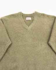 The Real McCoy's Joe McCoy Mohair V-Neck Sweater - Mint - Standard & Strange