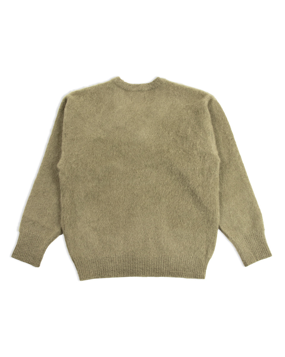 The Real McCoy's Joe McCoy Mohair V-Neck Sweater - Mint - Standard & Strange