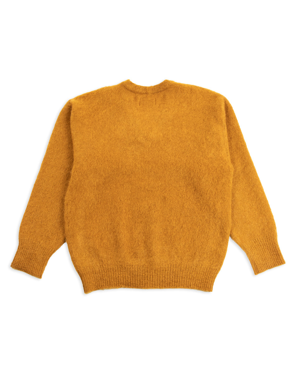 The Real McCoy's Joe McCoy Mohair V-Neck Sweater - Mustard - Standard & Strange