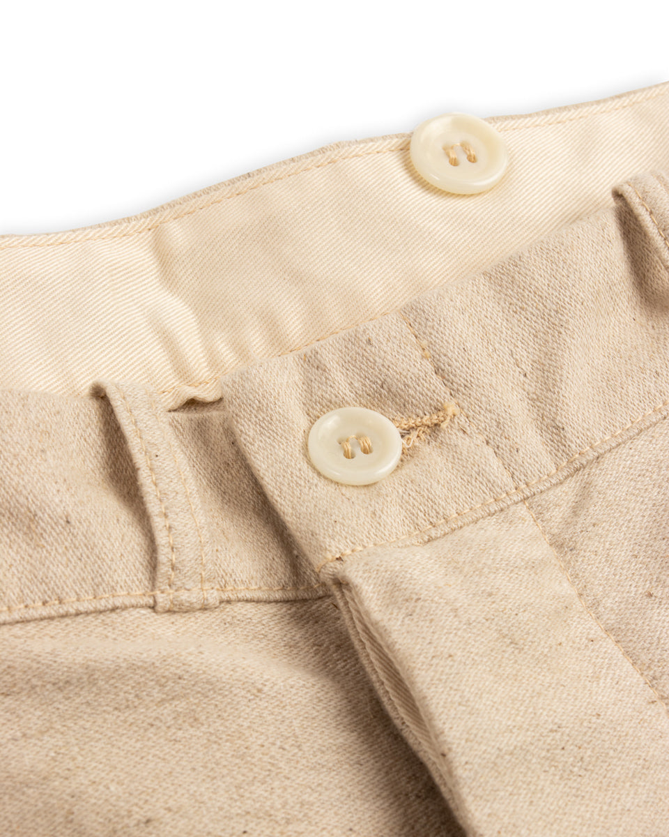 The Real McCoy's Linen Atelier Trousers - Beige - Standard & Strange